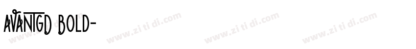 AVANTGD Bold字体转换